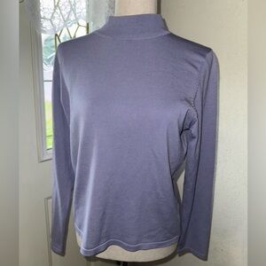 Pendleton Real Silk Lavender Long Sleeve Turtleneck